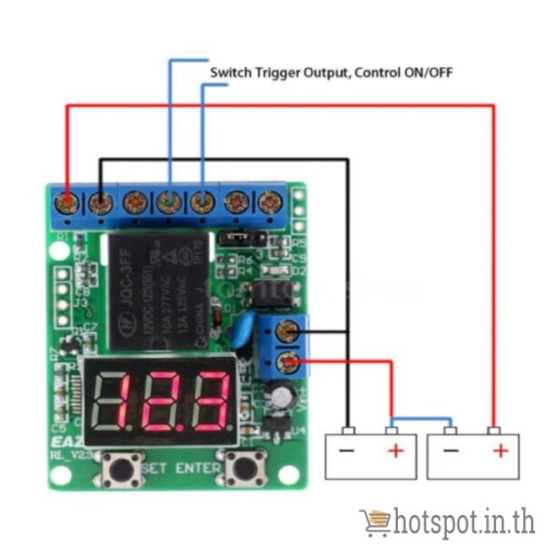 12V RELAY BATTERY VOLTAGE DETECTION MODULE VOLTAGE CONTROL RELAY